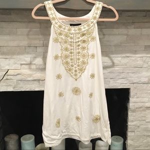 INC BEAUTIFUL GOLD EMBELLISHED DRESS SIZE XL